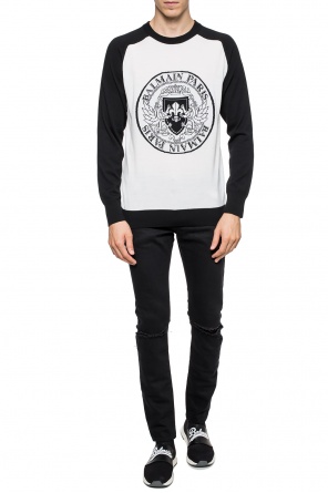 Sweater with embroidered logo, zdjęcie 2 Sweater with embroidered logo od Balmain